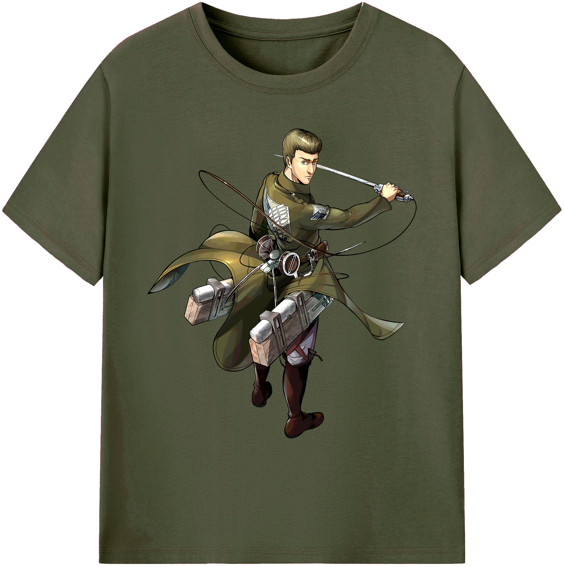 （画像用） 進撃の巨人 Attack on Titan 綿100％ メンズ半袖Tシャツ｜肌触りやわらか＆通気性
